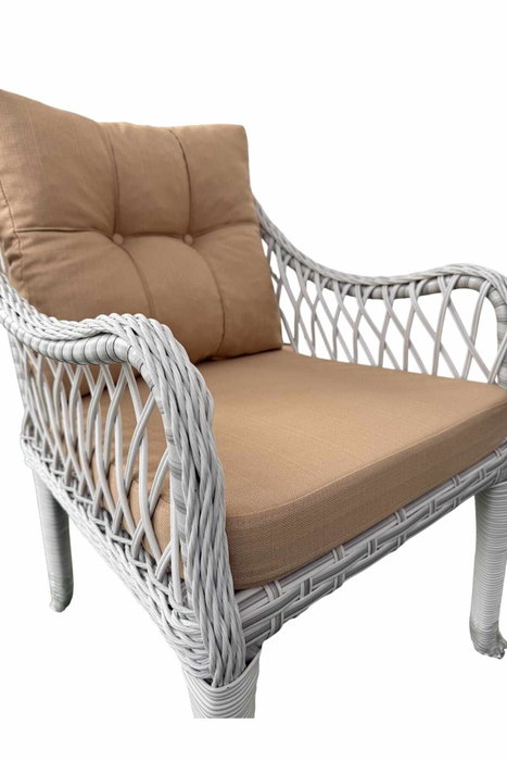 Hanah Home Hisar 3+1+1 Beige y Blanco